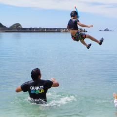 ダイナミックな海遊びも体験